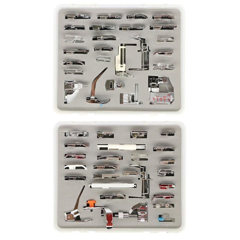 Stormshopping 52pcs Sewing Machine Presser Feet Set - Metal, Low Shank for Singer, Brother, Babylock, Janome and Kenmore - Image 3
